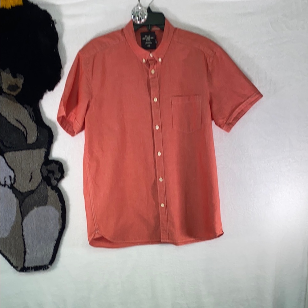H&M Coral Casual Button Down Shirt